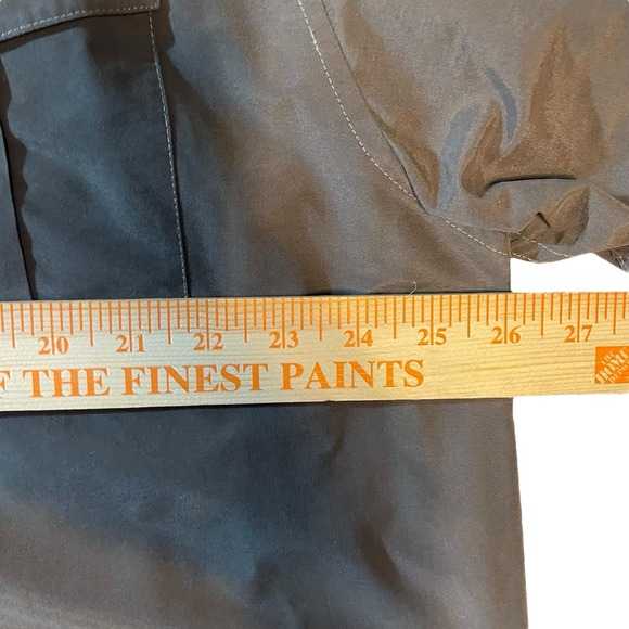 Chaps Long Sleeve Button Up Shirt Men's XXL Gray Utility Pockets - Picture 7 of 9